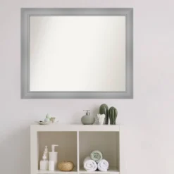 32" X 26" Non-Beveled Flair Bathroom Wall Mirror Polished Nickel - Amanti Art -Avanti Sales Shop GUEST 5616de9a fbb3 4dc7 9004 6510cd9da03f