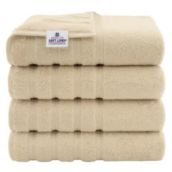 American Soft Linen 4 Pack Bath Towel Set, 100% Cotton, 27 Inch By 54 Inch Bath Towels For Bathroom -Avanti Sales Shop GUEST 56a5e57c 90b2 4c5d a640 de1180e0d723