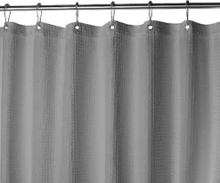 Creative Scents Matte Gray White Waffle Shower Curtain -Avanti Sales Shop GUEST 56d3546c 2fe9 4942 84d0 8443927d433f