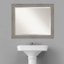 Regis Barnwood Framed Bathroom Vanity Wall Mirror Gray - Amanti Art -Avanti Sales Shop GUEST 5bca687d fd2f 4b4e 98ff d38a88c72b55