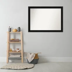 42" X 31" Non-Beveled Corded Bathroom Wall Mirror Black - Amanti Art -Avanti Sales Shop GUEST 5bf2dcbe f3fc 4c91 9fa4 80b2f7f8eac6