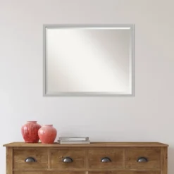 Hera Brushed Framed Bathroom Vanity Wall Mirror Chrome - Amanti Art -Avanti Sales Shop GUEST 5c529d36 b583 46f8 9265 5f38ad863ebd