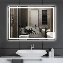 HOMLUX Dimmable Rectangular LED Bathroom Mirror Auto-off Anti-fogging And 3 Color With Smart Touch Control -Avanti Sales Shop GUEST 60d7e012 8e46 4e9a a67a 27b382854191