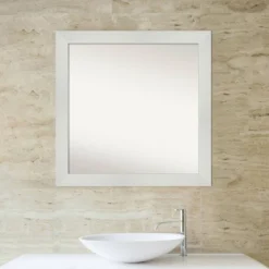 31" X 31" Non-Beveled Mosaic Bathroom Wall Mirror White - Amanti Art -Avanti Sales Shop GUEST 619001e0 9964 4188 93e4 9d7dff8c542d