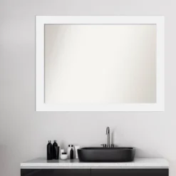 43" X 32" Non-Beveled Corvino Wood Bathroom Wall Mirror White - Amanti Art -Avanti Sales Shop GUEST 626b1295 2cf7 4a13 9d67 a9f201c40092