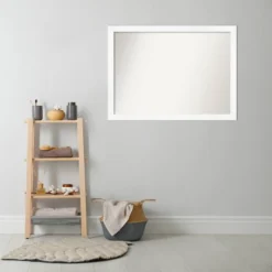 41" X 30" Non-Beveled Cabinet Narrow Bathroom Wall Mirror White - Amanti Art -Avanti Sales Shop GUEST 6383207e 3d19 42ba 8e64 c917c1199ce3