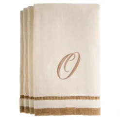 Creative Scents Ivory Fingertip Monogrammed Towels Brown Embroidered -Avanti Sales Shop GUEST 65301fc5 702b 453a af6e 63abadb60965