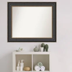 34" X 28" Non-Beveled Thomas Black Bronze Bathroom Wall Mirror - Amanti Art -Avanti Sales Shop GUEST 67fecdb5 1b36 4c12 be62 6475db1b9c7d