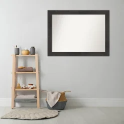 44" X 33" Non-Beveled Rustic Plank Espresso Bathroom Wall Mirror - Amanti Art -Avanti Sales Shop GUEST 68982a86 f491 4630 89b8 09c69122ce5d