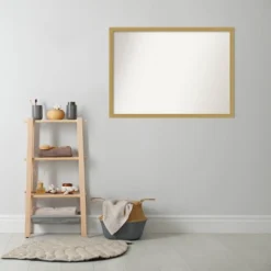 40" X 29" Non-Beveled Grace Narrow Bathroom Wall Mirror Brushed Gold - Amanti Art -Avanti Sales Shop GUEST 69b4fc90 e3ae 48b7 b8b6 96373a86f913