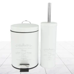 Home Basics Paris 3 Liter Waste Bin, White -Avanti Sales Shop GUEST 6de08167 939c 4c6f 92e0 c0aa3c4d0de4