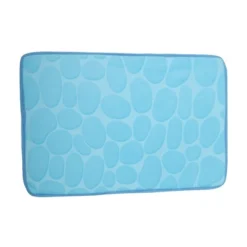 Unique Bargains Cobblestone Pattern Bathroom Rugs Polyester Bath Mat Machine Washable Blue 60x40cm -Avanti Sales Shop GUEST 709f76d1 4b35 4c4d a52f 24ce9b476e17