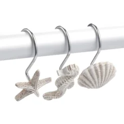 Juvale 12 Pack Beach Shower Curtain Hooks, Decorative Ocean Themed Design With Seahorses, Starfish, And Seashells -Avanti Sales Shop GUEST 794db886 dae4 4a25 a315 5db344966d01