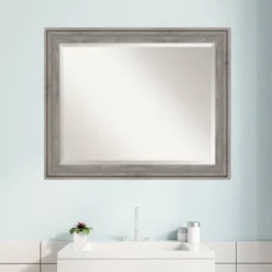 Regis Barnwood Framed Bathroom Vanity Wall Mirror Gray - Amanti Art -Avanti Sales Shop GUEST 79601bd0 1694 4a59 8077 88a0175a32c6