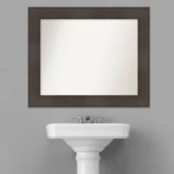 34" X 28" Non-Beveled William Rustic Woodgrain Bathroom Wall Mirror - Amanti Art -Avanti Sales Shop GUEST 7a2d686f 07d8 4dc6 87d6 80288e15a408