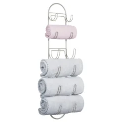 MDesign Metal Wall Mount Bath Towel Storage Organizer Rack, 6 Shelves -Avanti Sales Shop GUEST 7cc6ad29 c0c9 4919 a39a 3c8cfaa853d7