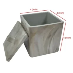 Stone Hedge Resin Decorative Bathroom Vanity Countertop Storage Organizer Canister Jar - Nu Steel -Avanti Sales Shop GUEST 7d58dc26 5980 45c1 a244 55b6dfa85a9c