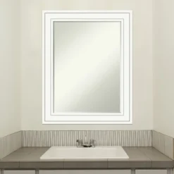 Amanti Art Craftsman White Petite Bevel Wood Bathroom Wall Mirror 29 X 23 In. -Avanti Sales Shop GUEST 7de2b8fa 09bf 466c b5b0 0789cba4cddf