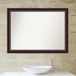 42" X 31" Non-Beveled Signore Bronze Wood Bathroom Wall Mirror - Amanti Art -Avanti Sales Shop GUEST 862d1425 4f81 40de 8e0c c96714f552d0