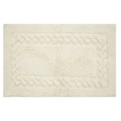 Chain Bath Rug 220 GSF Soft Plush Cotton Non Skid Back Ivory By Knightsbridge -Avanti Sales Shop GUEST 88a0e22a 7f2b 4d86 bf51 eed3fed2bc67