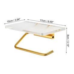 Unique Bargains Wall Mount Aluminum Acrylic Bathroom Toilet Paper Holder Gold Tone Clear 1 Pcs -Avanti Sales Shop GUEST 8a18aa24 a63f 4a24 ad44 c37f127f2510