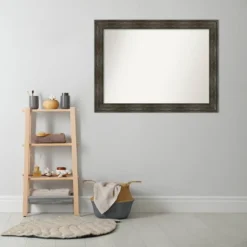 44" X 33" Non-Beveled Rail Rustic Char Bathroom Wall Mirror - Amanti Art -Avanti Sales Shop GUEST 8a40149c 67e9 4eab 9ebf aea8651cfbfe