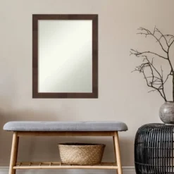 21" X 27" Non-Beveled Wild Wood Brown Narrow Bathroom Wall Mirror - Amanti Art -Avanti Sales Shop GUEST 8ccb72b6 1aeb 42b3 a6c0 a6e4fb54ae14