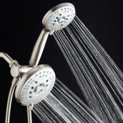 High Pressure 50 Mode Rain And Handheld Three Way Shower Head Combo Nickel - Aquabar -Avanti Sales Shop GUEST 8dcc9e74 c71a 4c75 a42b 0c101a197da8