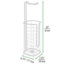 MDesign Metal Toilet Paper Stand Holder/Dispenser - Holds 3 Spare Rolls -Avanti Sales Shop GUEST 8e1b515d f360 45fc 8a54 ecec5e9f48d2