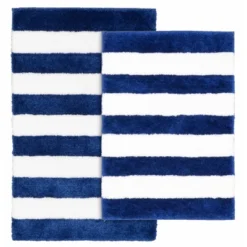 2pc Beach Striped Washable Bathroom Rug Set - Garland Rug -Avanti Sales Shop GUEST a2438a8c 0379 41ea 83f5 0113bf087f2c