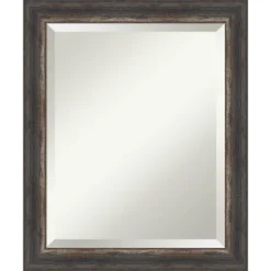 Bark Rustic Framed Bathroom Vanity Wall Mirror Charcoal - Amanti Art -Avanti Sales Shop GUEST a791bcc9 ec30 4385 92ba fcfe94583de2