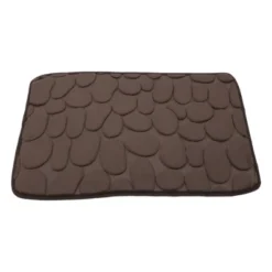 Unique Bargains Cobblestone Pattern Bathroom Rugs Polyester Bath Mat Machine Washable Brown 80x50cm -Avanti Sales Shop GUEST a796712e d3d8 4b0a 9739 1f6d3589148b