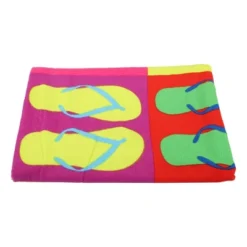 Unique Bargains Soft Absorbent Beach Towel Slippers Pattern Classic Design Colorful 59"x30" For Beach 1 Pcs -Avanti Sales Shop GUEST a8670a0e c74a 4a89 8074 d4fb9d56d636