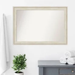 41" X 29" Non-Beveled Regal Birch Cream Bathroom Wall Mirror - Amanti Art -Avanti Sales Shop GUEST aa269aa5 4df9 47f6 b048 f8111aba7876