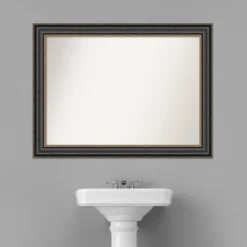 44" X 33" Non-Beveled Thomas Black Bronze Bathroom Wall Mirror - Amanti Art -Avanti Sales Shop GUEST aaf26517 1a0b 487d a060 e014fe81fc1a