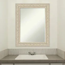 Amanti Art Fair Baroque Cream Petite Bevel Wood Bathroom Wall Mirror 29.5 X 23.5 In. -Avanti Sales Shop GUEST aebe7fb4 1985 49f4 8805 18b4e8284c09