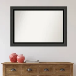 41" X 29" Non-Beveled Tuxedo Black Bathroom Wall Mirror - Amanti Art -Avanti Sales Shop GUEST b2ae2678 fd53 4859 aa99 c3be52249f05