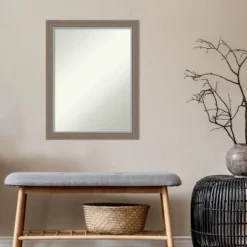 21" X 27" Non-Beveled Eva Narrow Bathroom Wall Mirror Brown - Amanti Art -Avanti Sales Shop GUEST b501ffef 6ae8 4715 ba59 74a652a41d96