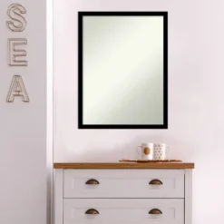 20" X 26" Non-Beveled Bathroom Wall Mirror Jet Black - Amanti Art -Avanti Sales Shop GUEST b5bf9915 c72e 4006 b9a1 527ddfd6c3bc