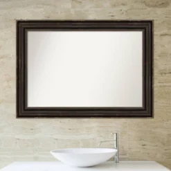 42" X 30" Non-Beveled Stately Bronze Bathroom Wall Mirror - Amanti Art -Avanti Sales Shop GUEST b86d4546 6b04 4ced 8c6d df73259cc5ba