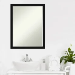 Avon Black Narrow Petite Bevel Bathroom Wall Mirror -Avanti Sales Shop GUEST b90d1794 74e2 496b b67f e5de1fa30bd8