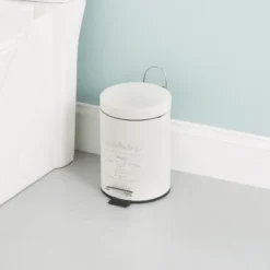 Home Basics Paris 3 Liter Waste Bin, White -Avanti Sales Shop GUEST ba0d5beb 3d2a 43a9 94e0 b2ae454dae06