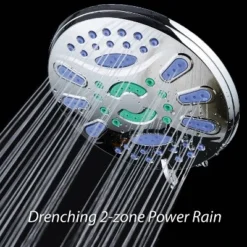 7" Six Setting Elite High Pressure Ultra Luxury Rainfall Shower Head Chrome - AquaDance -Avanti Sales Shop GUEST ba4a4224 f3a8 4e0d b94b cdb789313821