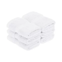 Premium Cotton 800 GSM Heavyweight Plush Luxury 6 Piece Face Towel/ Washcloth Set By Blue Nile Mills -Avanti Sales Shop GUEST c4dc629b 137f 408b ae26 480a0039e26c