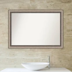 40" X 28" Non-Beveled Lyla Ornate Bathroom Wall Mirror Silver - Amanti Art -Avanti Sales Shop GUEST c5ff576f fa76 40da 9d65 b89d04243565