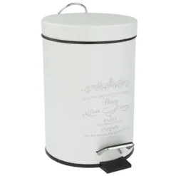 Home Basics Paris 3 Liter Waste Bin, White -Avanti Sales Shop GUEST c63cd169 1d6a 4e81 91b2 e4f34af7bba9