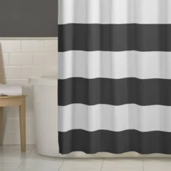 Porter Striped Shower Curtain Gray - Zenna Home -Avanti Sales Shop GUEST ca4c0f64 09d5 4b10 b442 91d2904e75a9