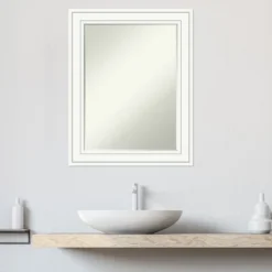 Amanti Art Craftsman White Petite Bevel Wood Bathroom Wall Mirror 29 X 23 In. -Avanti Sales Shop GUEST ccc74ead 97c5 4857 9f8a dba3a20313b5