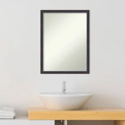 20" X 26" Non-Beveled Scoop Wood Bathroom Wall Mirror Dark Bronze - Amanti Art -Avanti Sales Shop GUEST cd6f0f2c 4a5e 499f 998d 4f9cd3e924f3