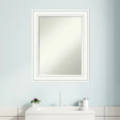 Amanti Art Craftsman White Petite Bevel Wood Bathroom Wall Mirror 29 X 23 In. -Avanti Sales Shop GUEST cd7baa62 8f7e 445d a31f d2c076b405c1